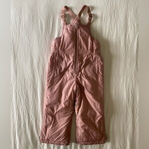Baby gap - size 3T snow pants - pink with white dots!